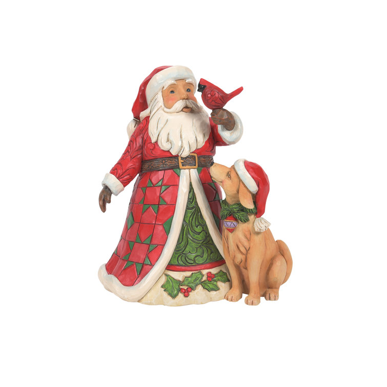 jim shore santa cardinal